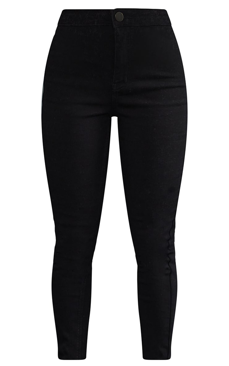 Petite - Jean skinny taille haute noir