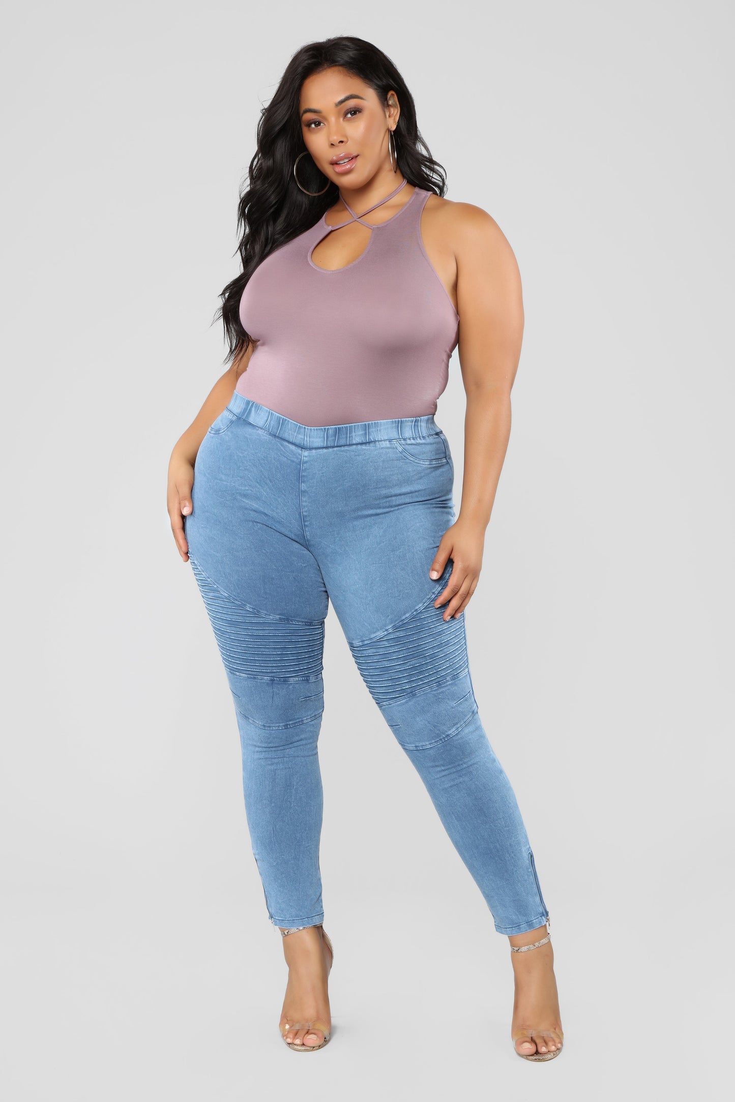 Jegging taille haute