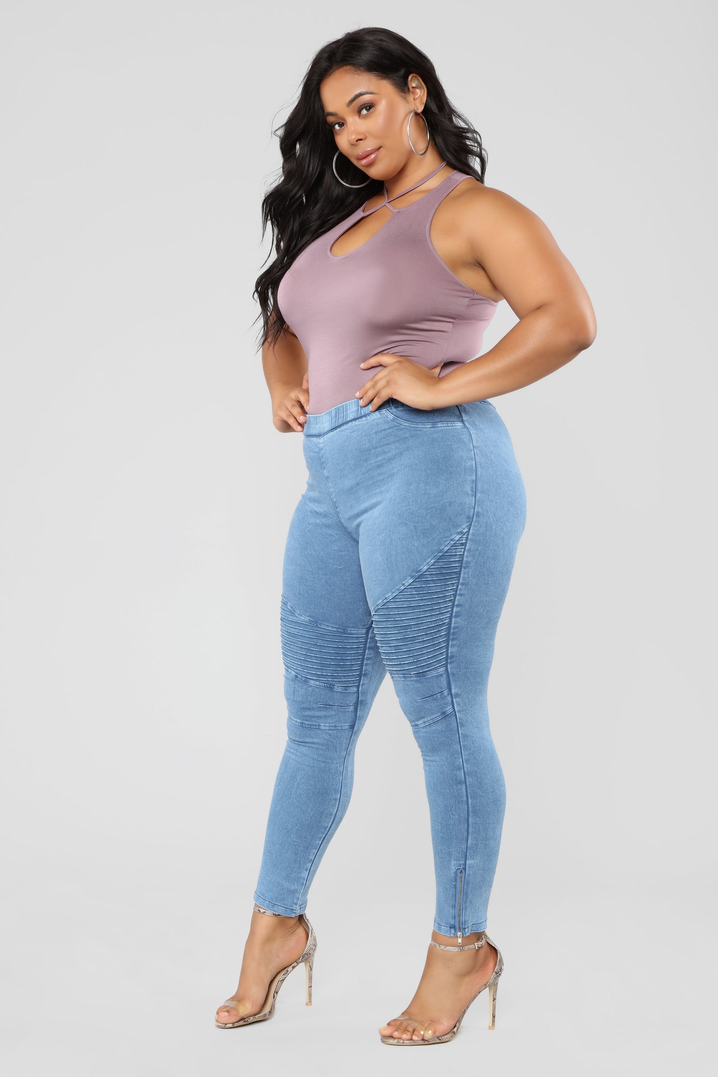 Jegging taille haute