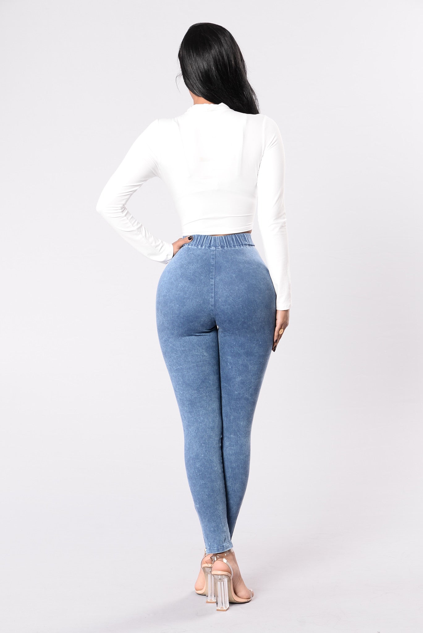 Jegging taille haute